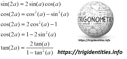 Trig Double Identities Trigonometric Double Angle Functions Trig